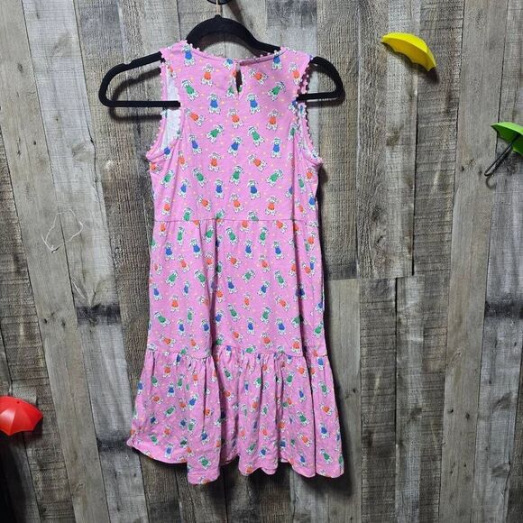 Mini Boden Ali Pom Trim Jersey Dress - Picture 4 of 6